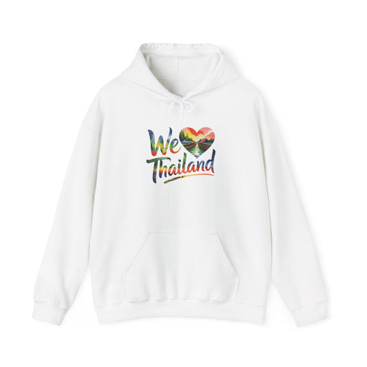 We ♥ Thailand Hoodie — Tropical Heart Travel Sweatshirt for Thailand Lovers