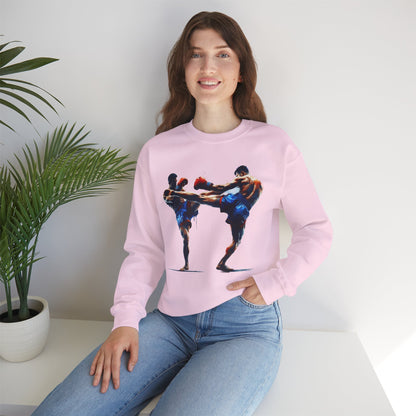 Muay Thai Fight Sweatshirt — Combat Sports Crewneck for Fighters & Fans