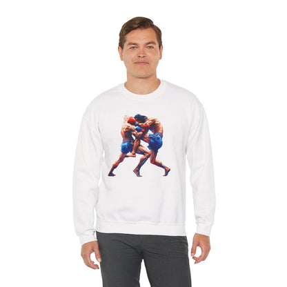 Muay Thai Battle Sweatshirt — Combat Training Crewneck for Fighters