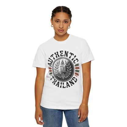 Authentic Thailand Vintage Coin Emblem Graphic T-Shirt