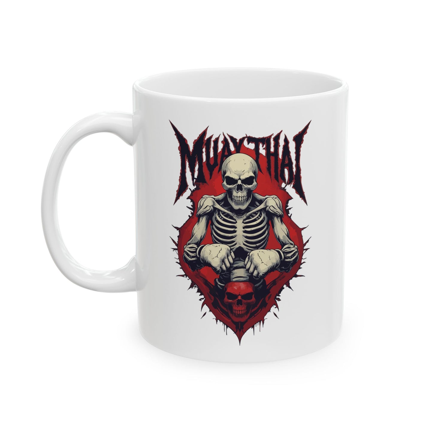 muay thai | skeleton fighter strength mug