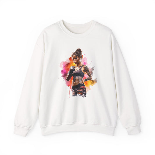 Muay Thai Watercolor Sweatshirt — Muay Thai Art Crewneck
