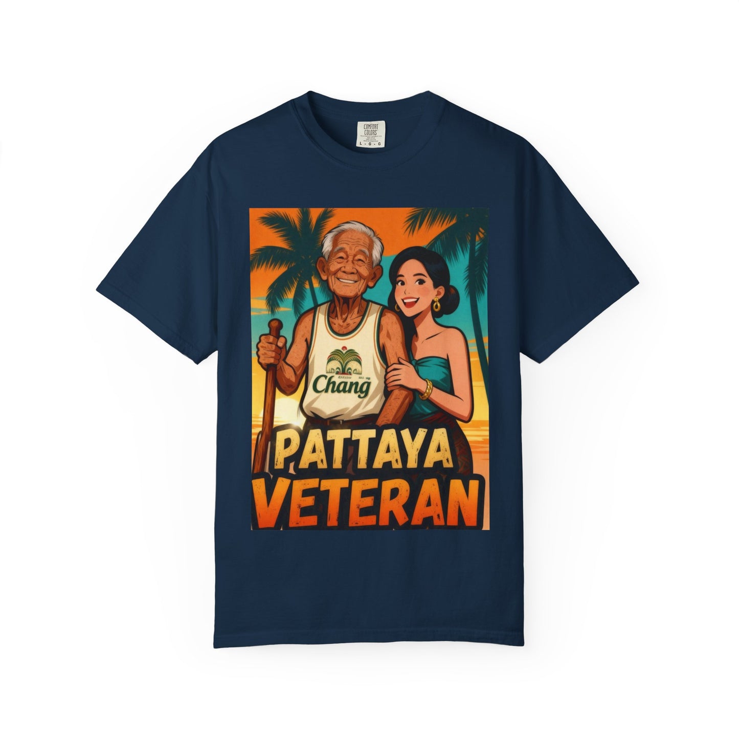 pattaya veteran old school beach life t-shirt