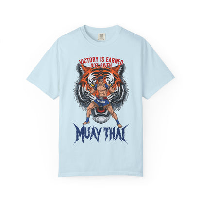Victory Is Earned Not Given Muay Thai Tiger T Shirt