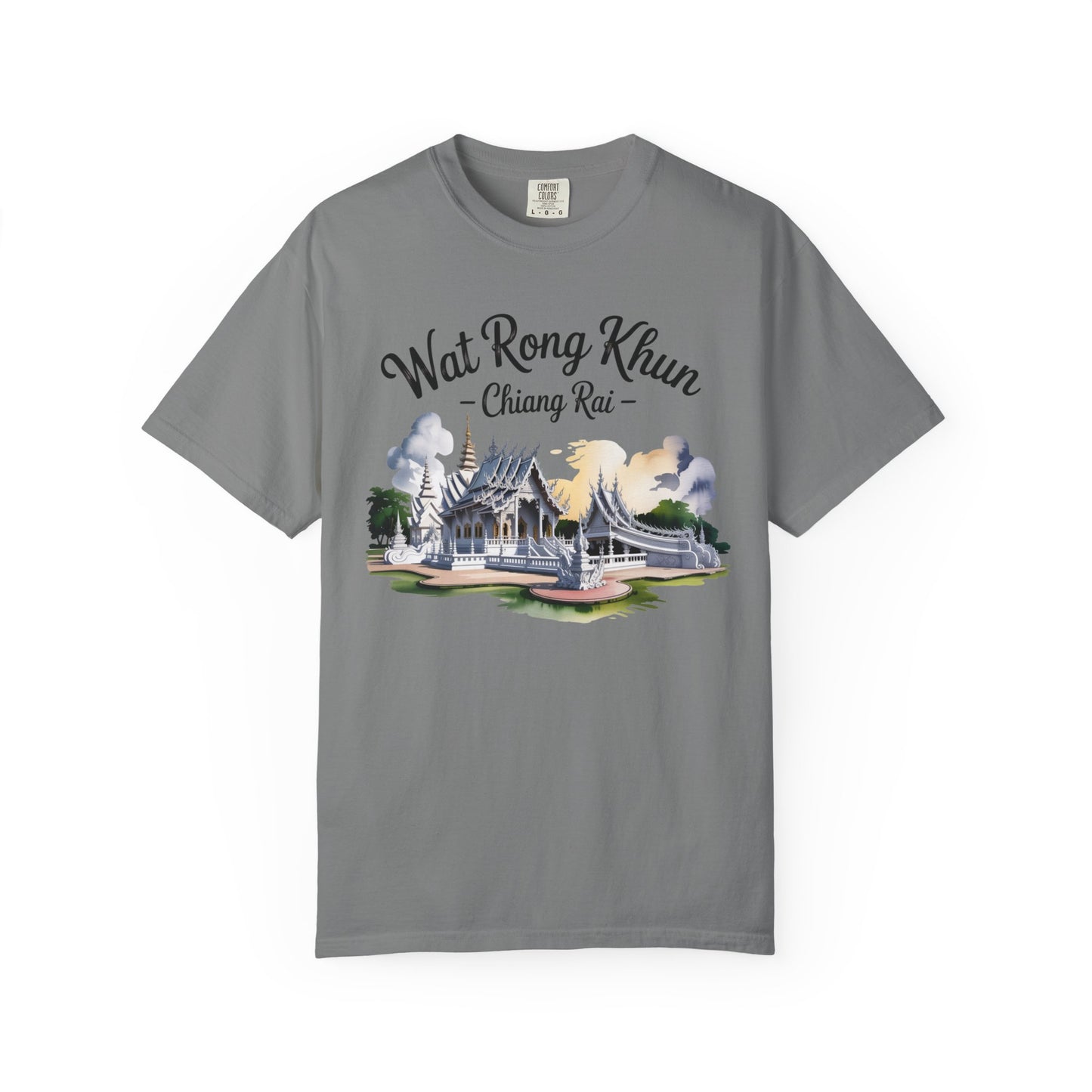 wat rong khun chiang rai t-shirt — thai temple travel souvenir tee