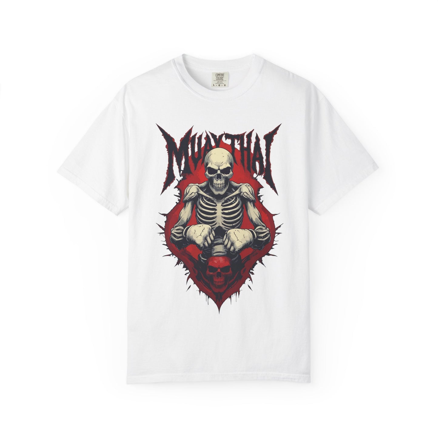 muay thai skeleton fighter t shirt