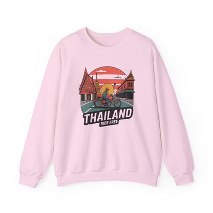 Thailand Sunset Ride Crewneck Sweatshirt