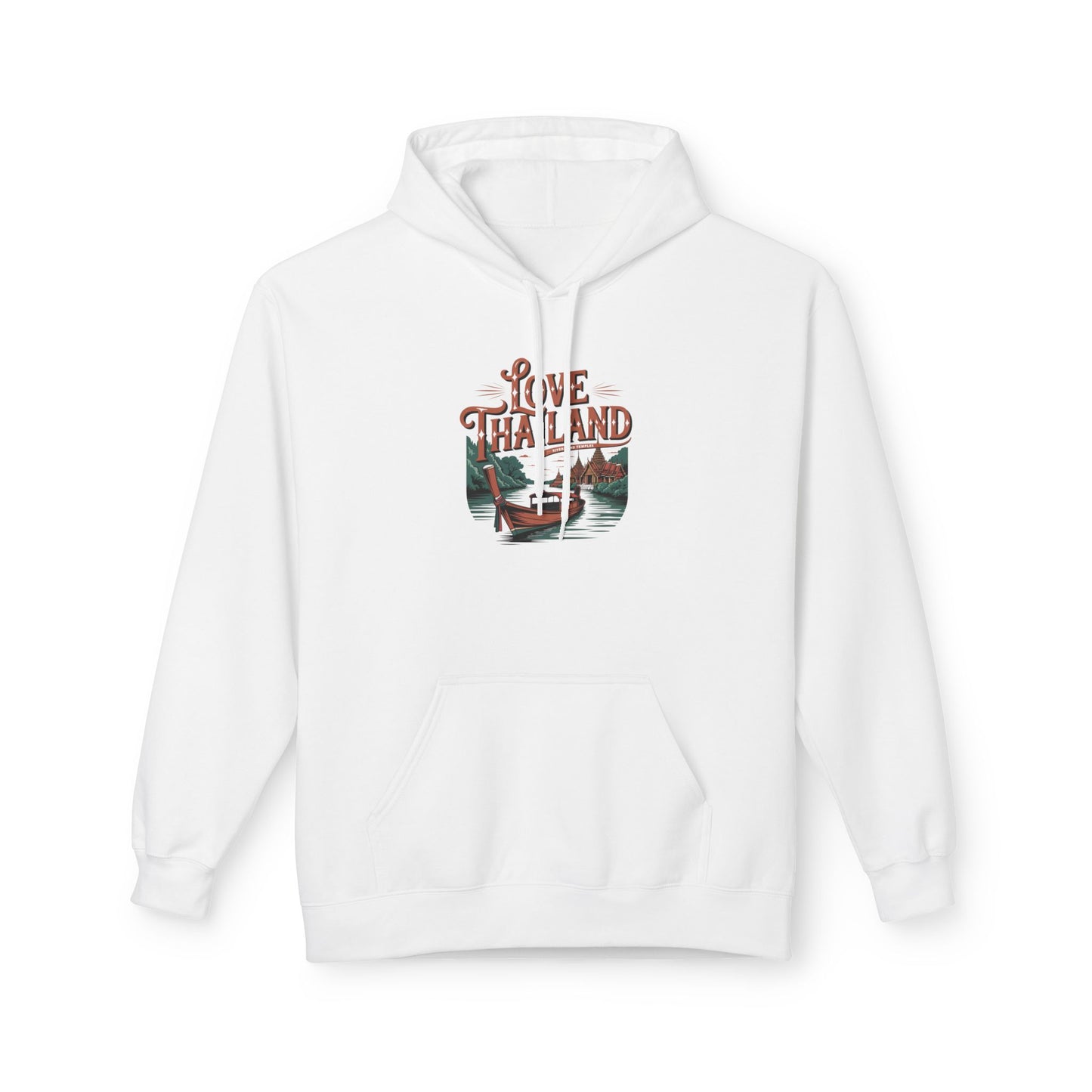 love thailand travel hoodie — wilderness canoe graphic hoody