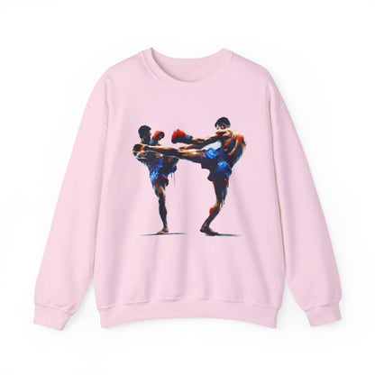 Muay Thai Fight Sweatshirt — Combat Sports Crewneck for Fighters & Fans