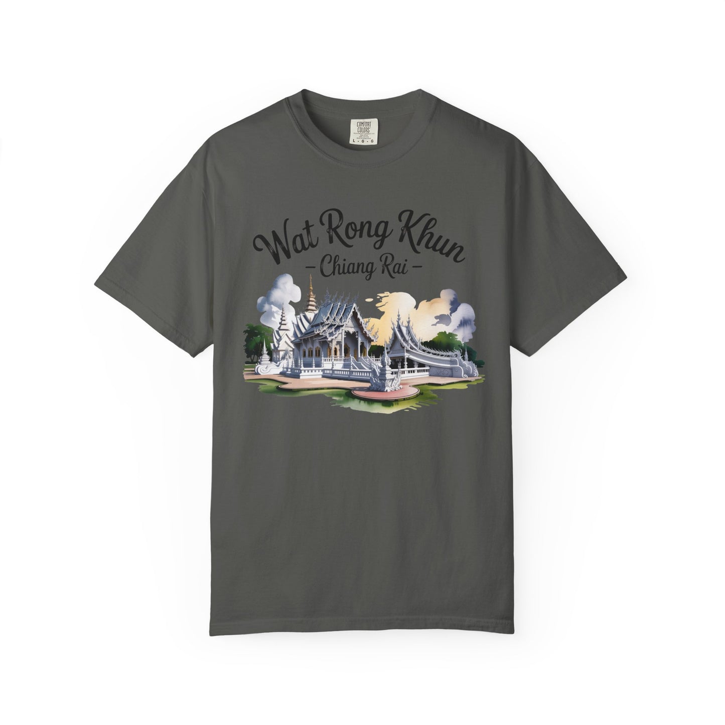 wat rong khun chiang rai t-shirt — thai temple travel souvenir tee
