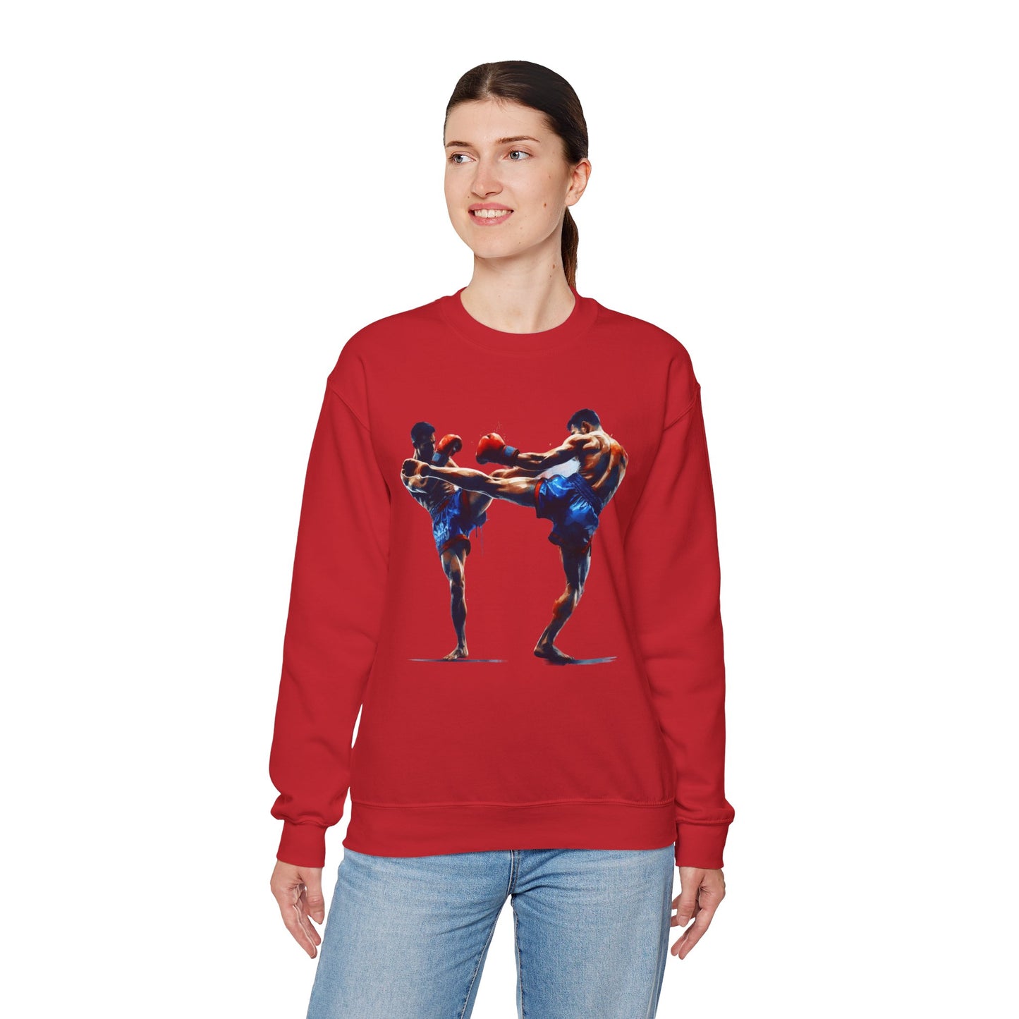 muay thai fight sweatshirt — combat sports crewneck for fighters & fans