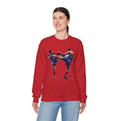Muay Thai Fight Sweatshirt — Combat Sports Crewneck for Fighters & Fans