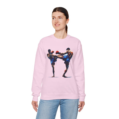 Muay Thai Fight Sweatshirt — Combat Sports Crewneck for Fighters & Fans