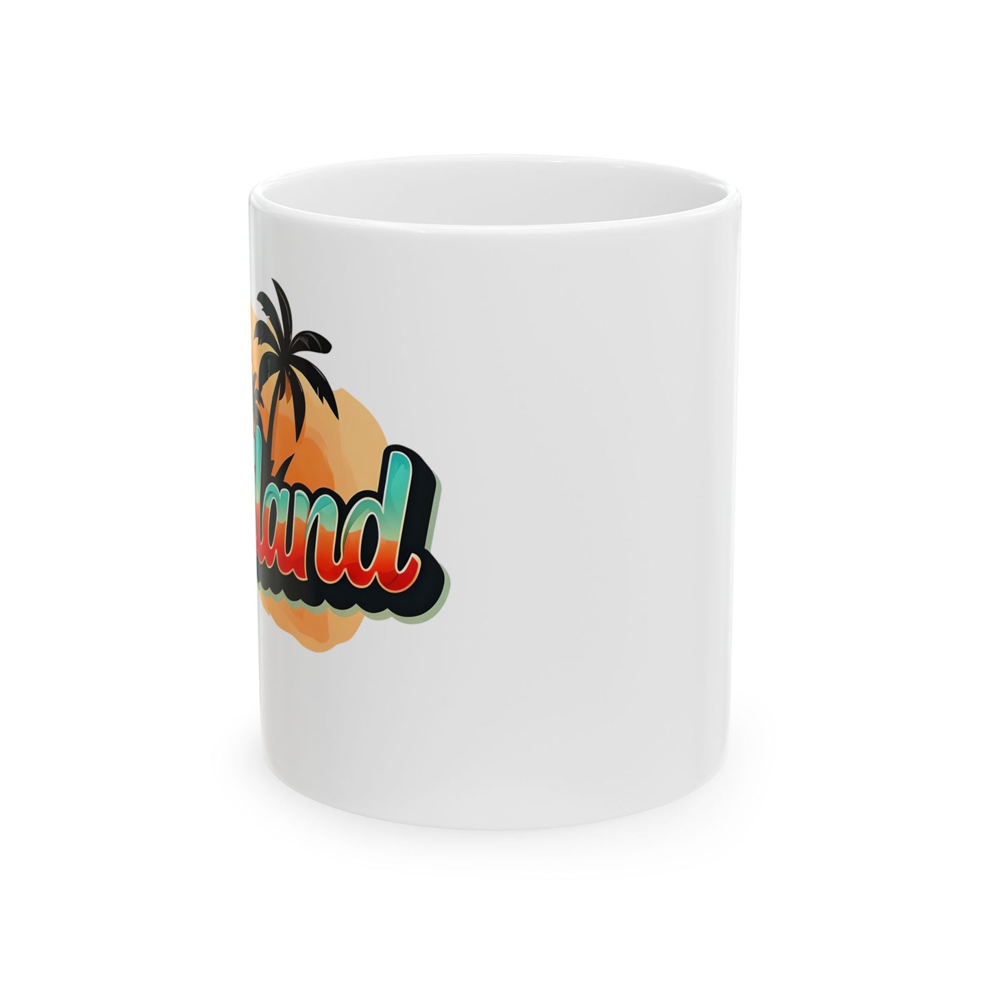 thailand sunset tropical island vibes ceramic mug — 11oz
