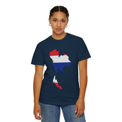 Thailand Flag Map Minimal Travel Graphic T-Shirt