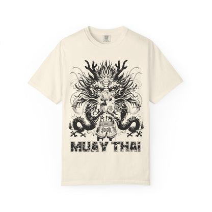 Muay Thai Fighter Silhouette Motivation T Shirt