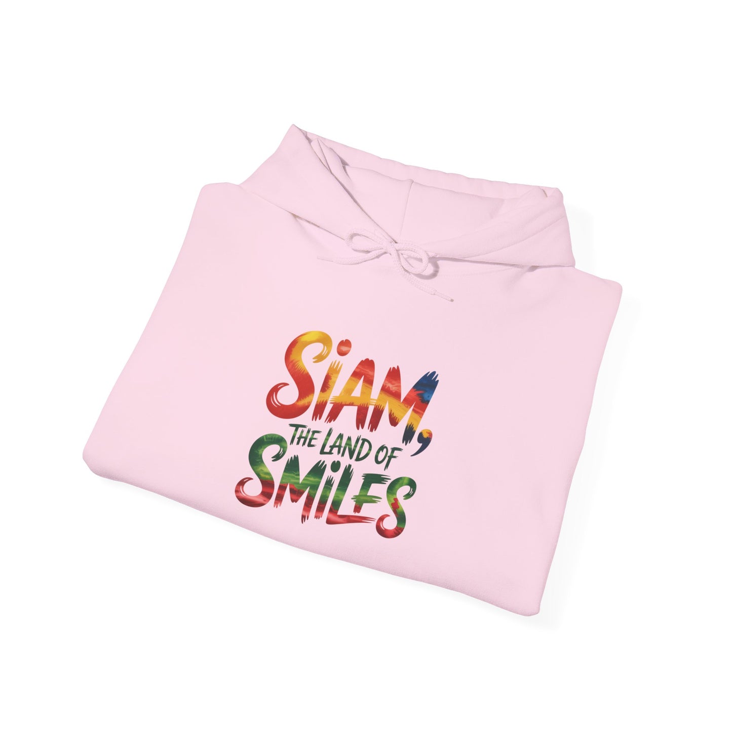 siam the land of smiles hoodie — colorful thai travel sweatshirt