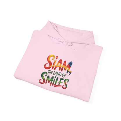 Siam The Land of Smiles Hoodie — Colorful Thai Travel Sweatshirt