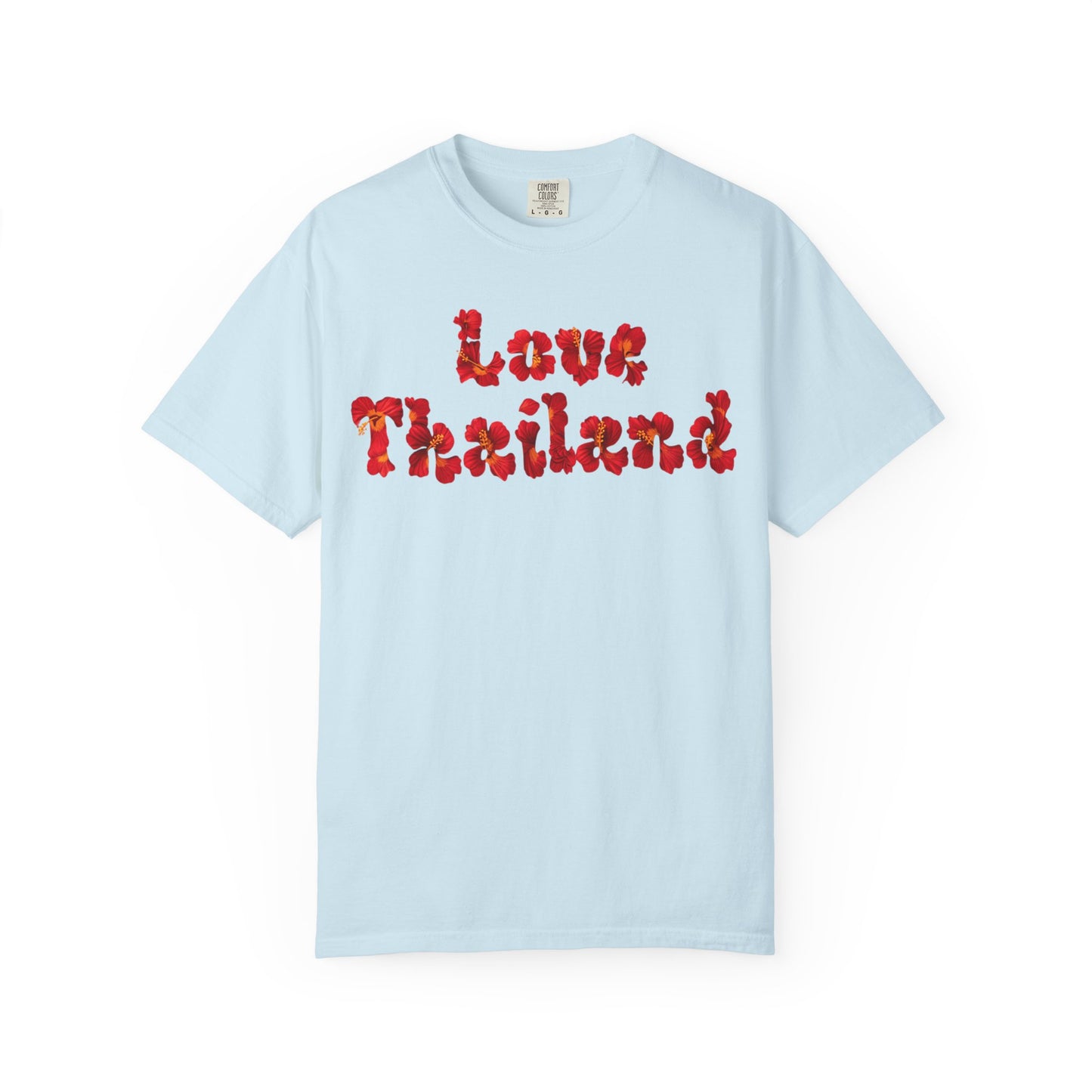 love thailand retro floral t-shirt
