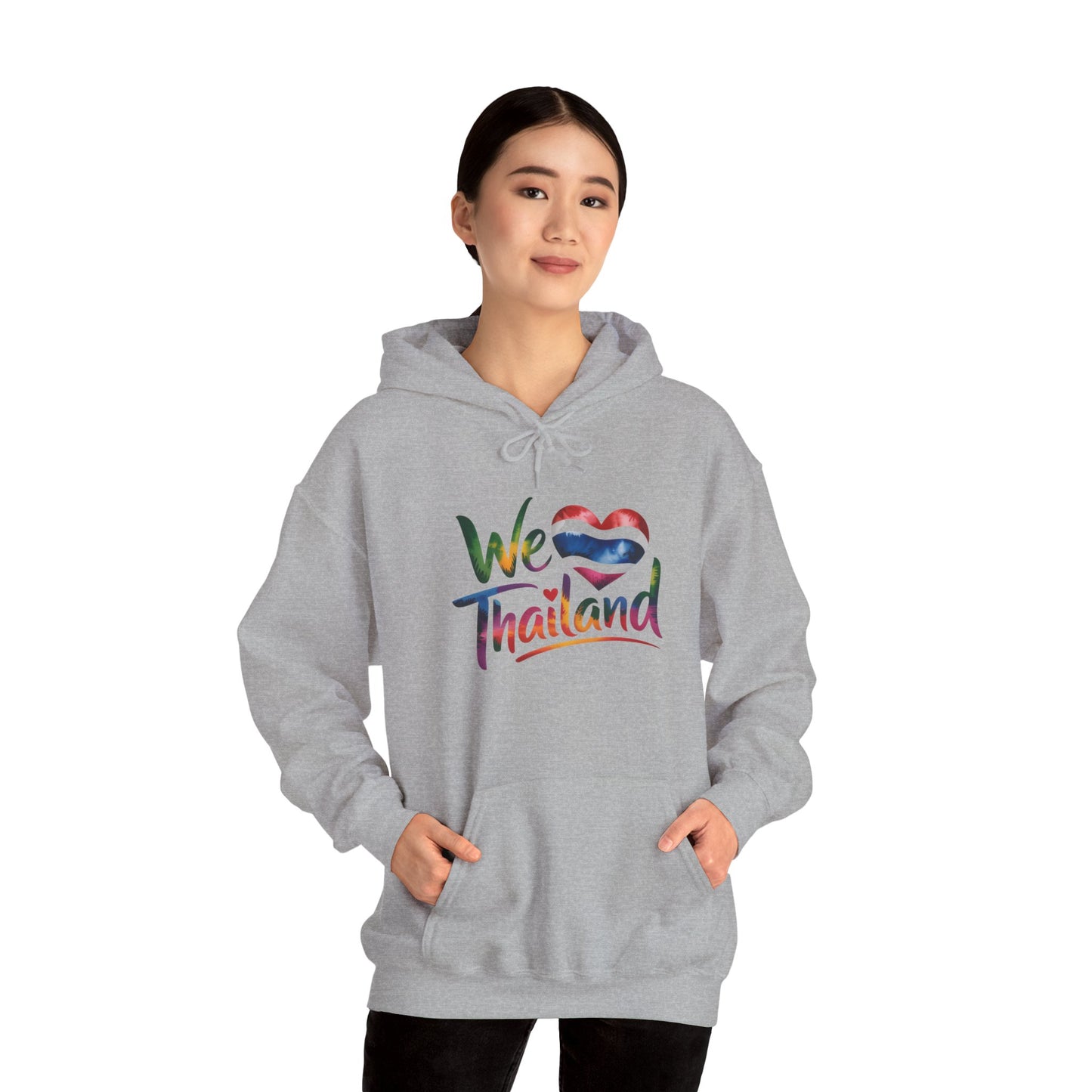 we love thailand hoodie – thai flag heart travel sweatshirt