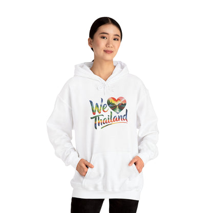 We ♥ Thailand Hoodie — Tropical Heart Travel Sweatshirt for Thailand Lovers