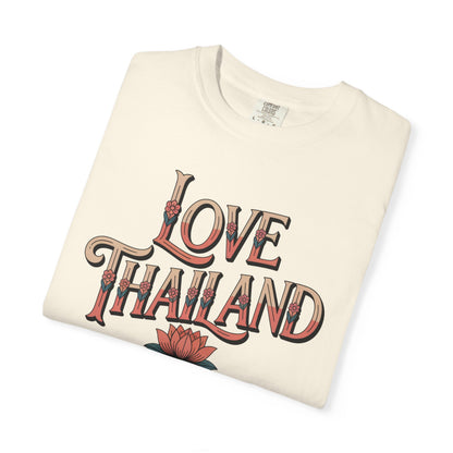 Love Thailand T-Shirt — Retro Lotus Graphic Tee