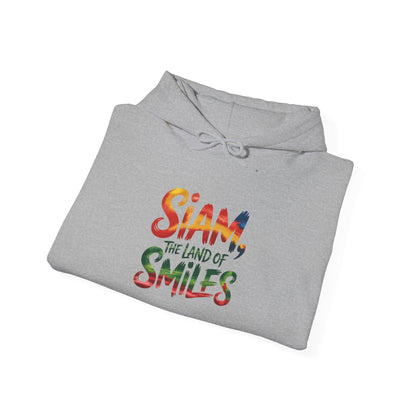 Siam The Land of Smiles Hoodie — Colorful Thai Travel Sweatshirt