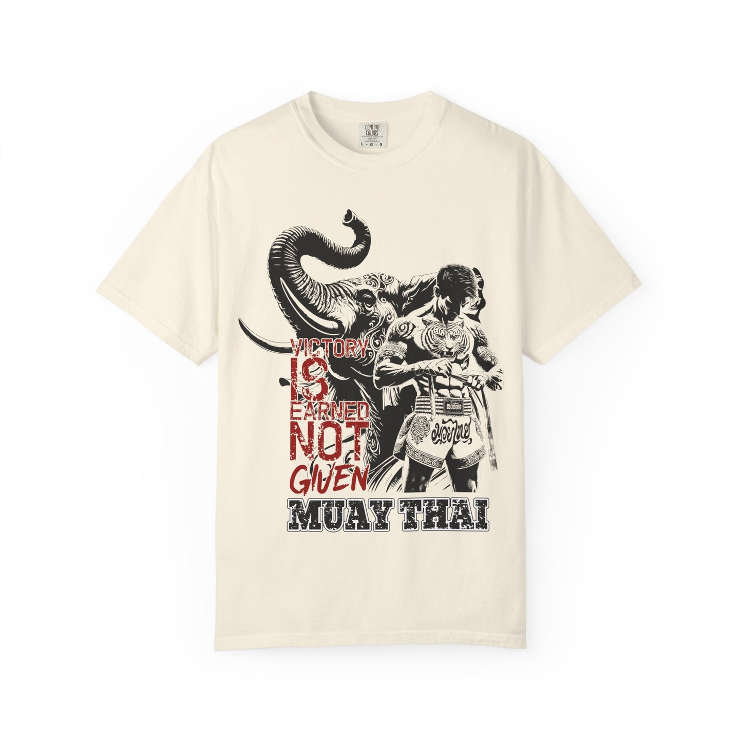 victory is earned not given muay thai t shirt