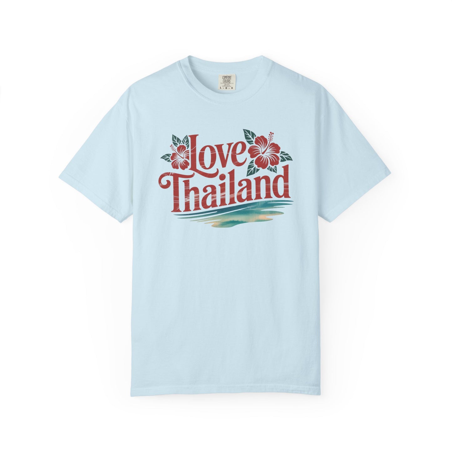 love thailand t-shirt — floral tropical vacation tee
