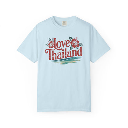 Love Thailand T-Shirt — Floral Tropical Vacation Tee