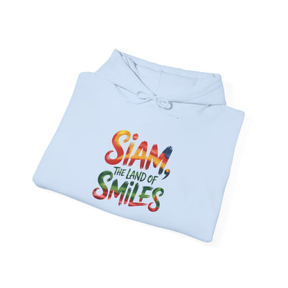 Siam The Land of Smiles Hoodie — Colorful Thai Travel Sweatshirt